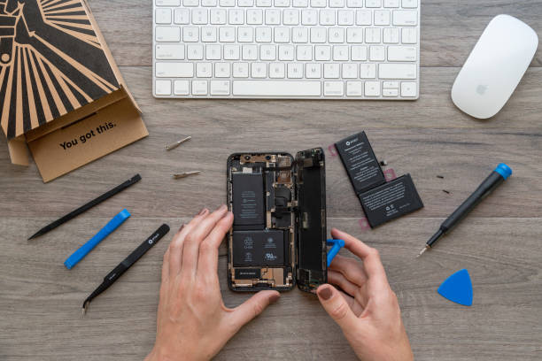 changement d'une batterie d’iPhone